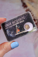 Lunar Meteorite, Northwest Africa, Feldspathic Breccia, Intuitively Chosen Meteorite Tali & Loz Crystals