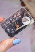 Lunar Meteorite, Northwest Africa, Feldspathic Breccia, Intuitively Chosen Meteorite Tali & Loz Crystals