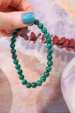 Malachite Beaded Bracelet, Intuitively Chosen Jewellery Tali & Loz Crystals