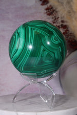 Malachite Sphere 1.8KG, Congo Spheres Tali & Loz Crystals