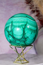 Malachite Sphere 1KG, Congo Spheres Tali & Loz Crystals