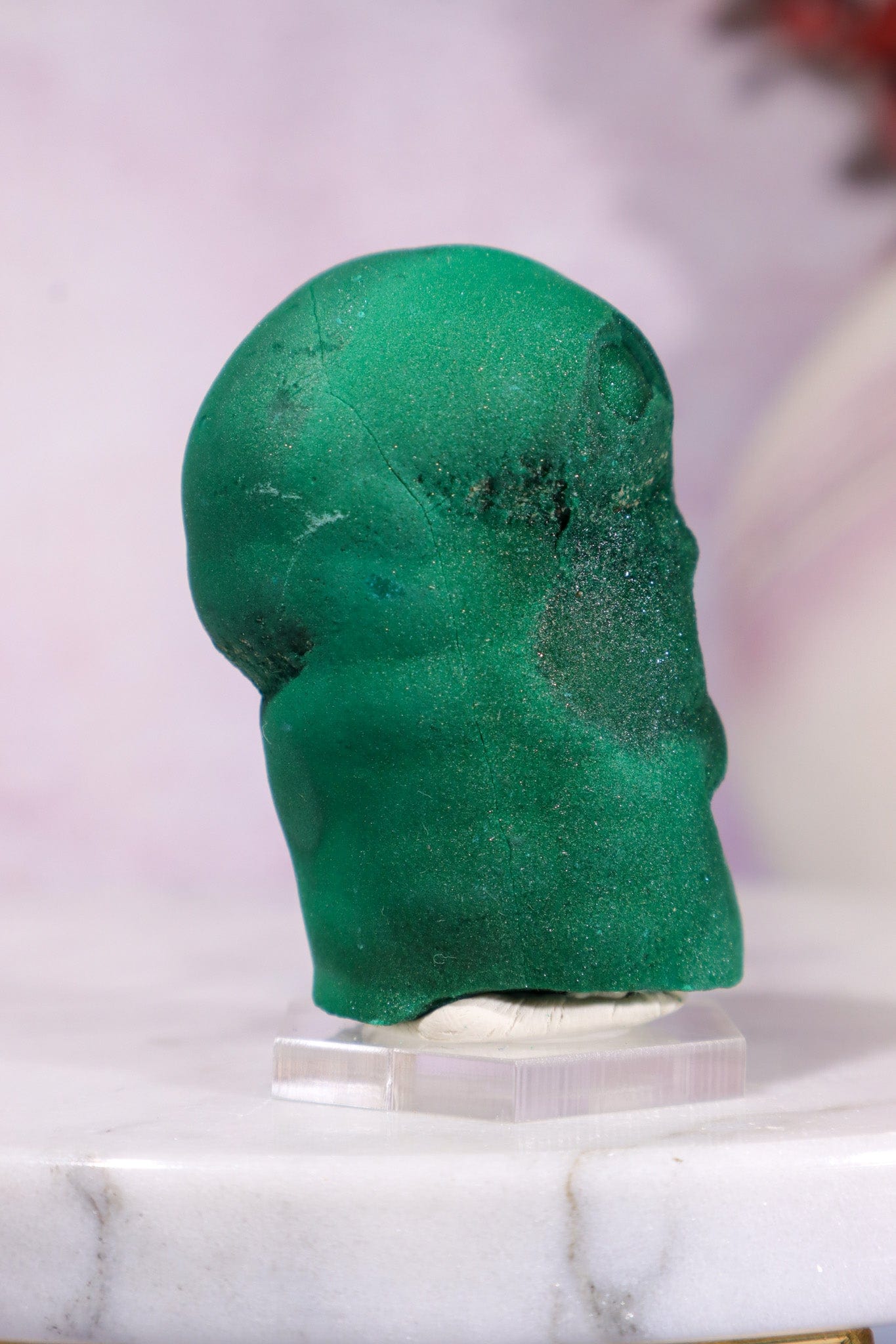 Malachite Stalactite 108gr | Zaire- Congo Minerals Tali & Loz Crystals