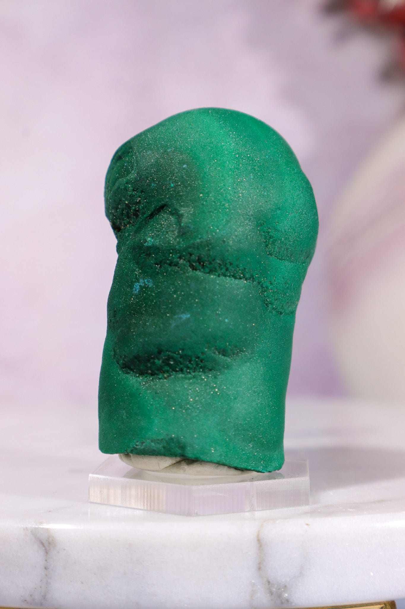 Malachite Stalactite 108gr | Zaire- Congo Minerals Tali & Loz Crystals