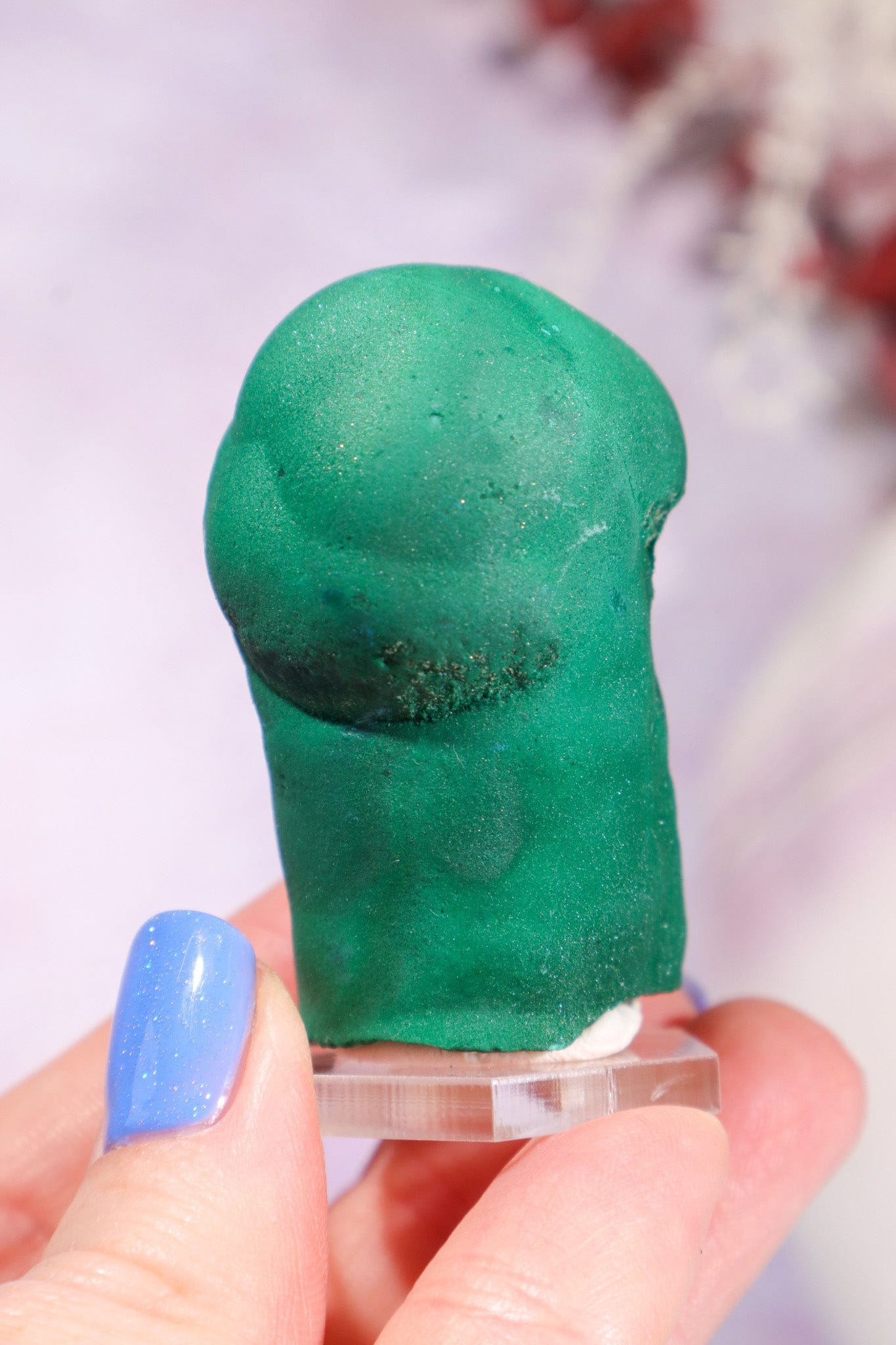 Malachite Stalactite 108gr | Zaire- Congo Minerals Tali & Loz Crystals