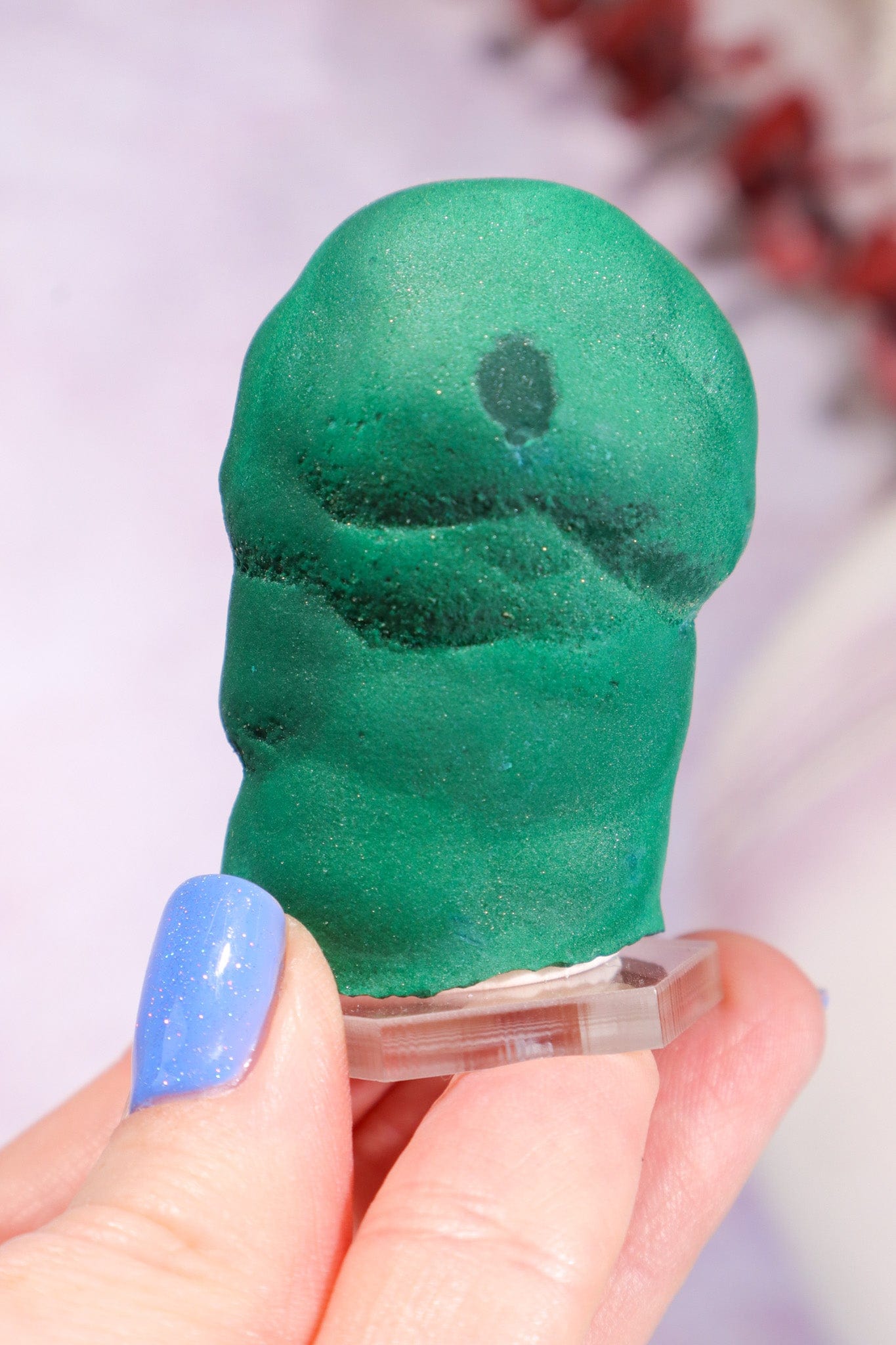 Malachite Stalactite 108gr | Zaire- Congo Minerals Tali & Loz Crystals