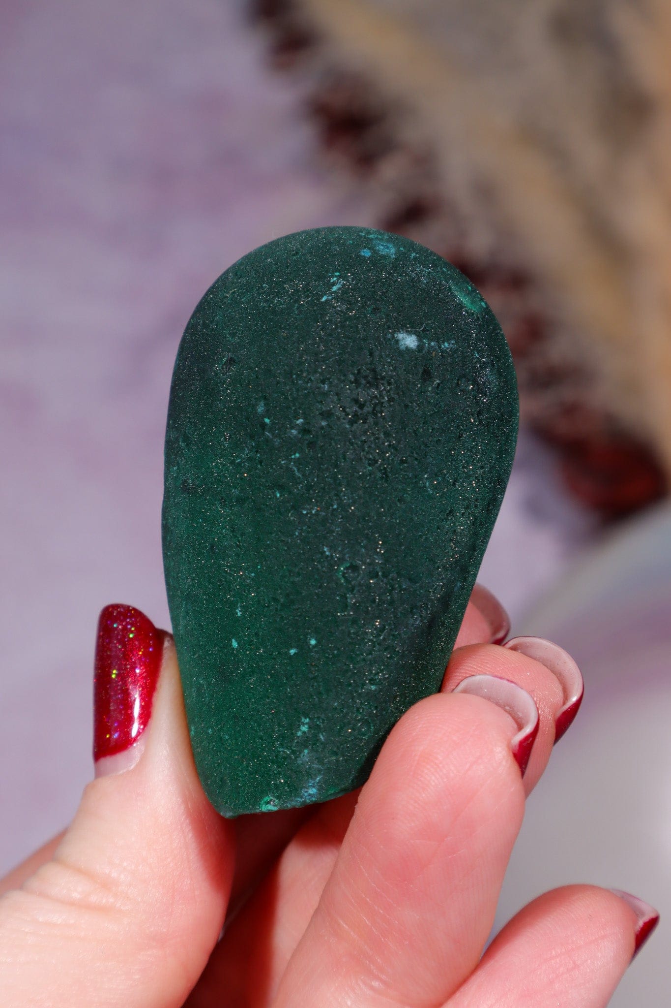 Malachite Stalactite 108gr , Zaire- Congo Minerals Tali & Loz Crystals