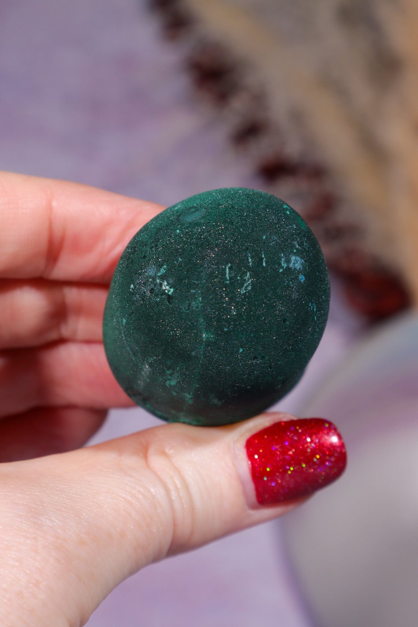 Malachite Stalactite 108gr , Zaire- Congo Minerals Tali & Loz Crystals