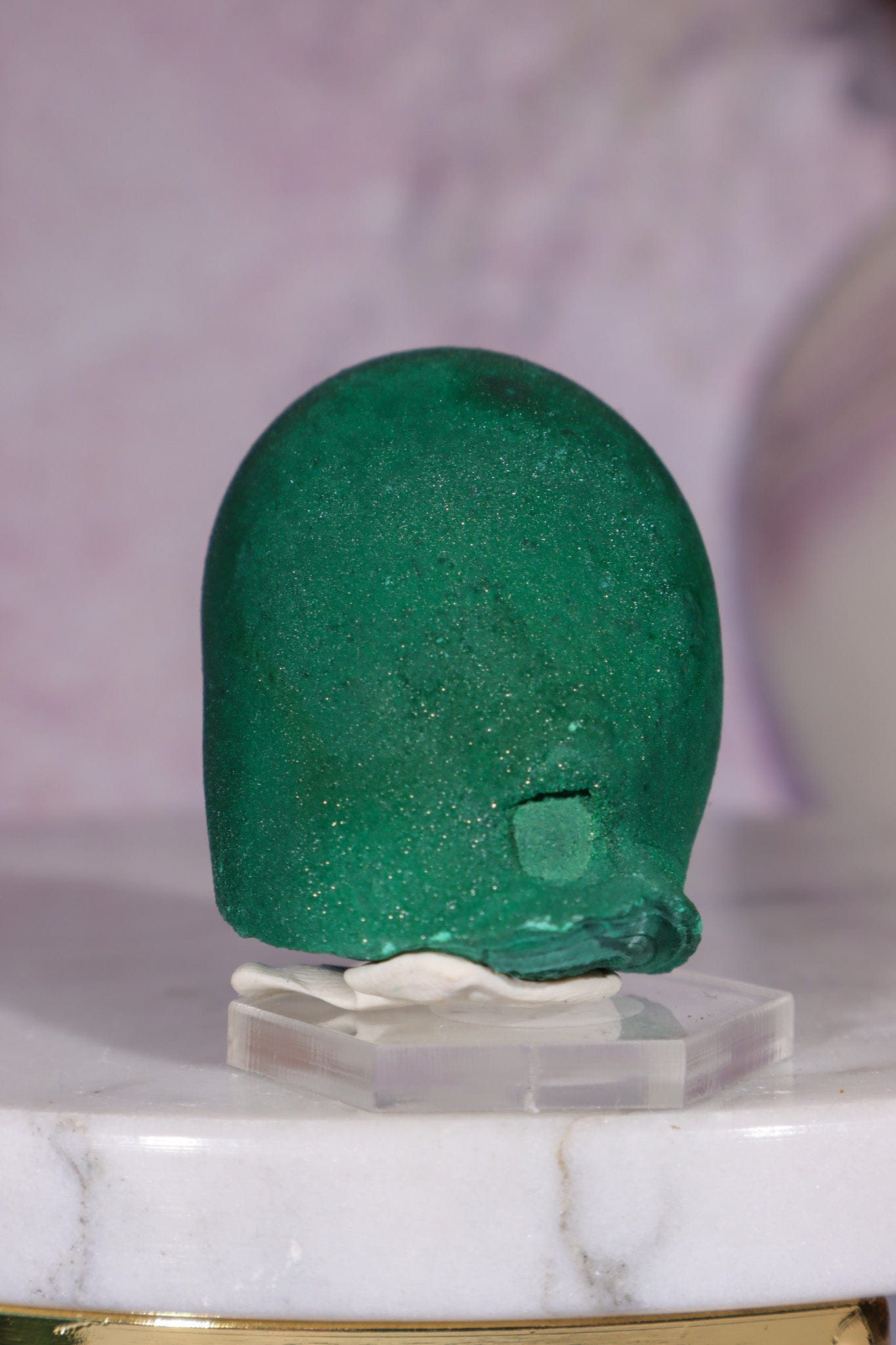 Malachite Stalactite 115gr , Zaire- Congo Minerals Tali & Loz Crystals