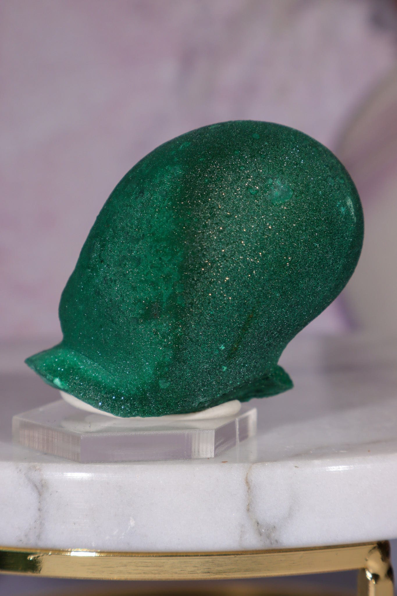 Malachite Stalactite 115gr , Zaire- Congo Minerals Tali & Loz Crystals