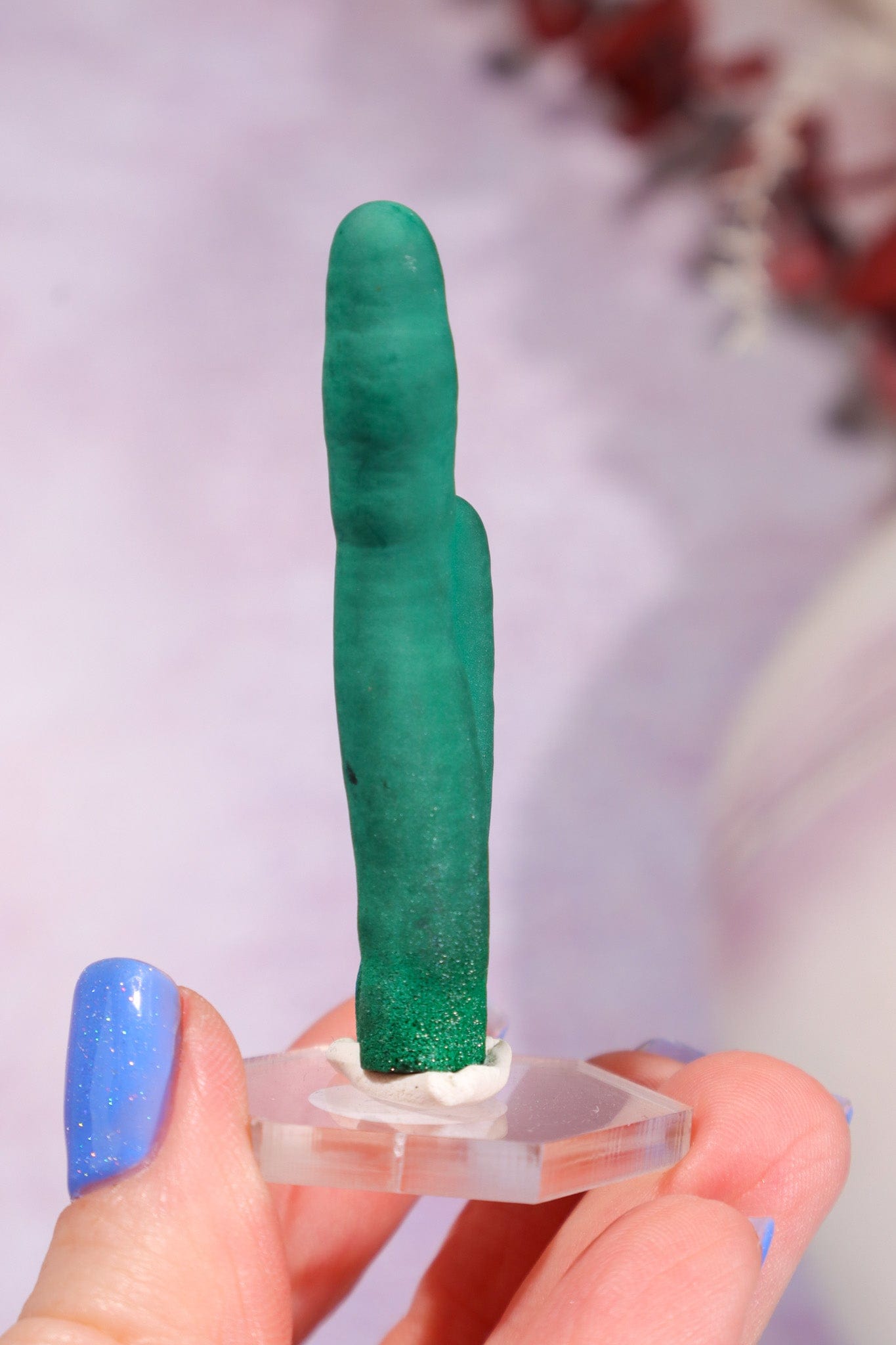 Malachite Stalactite 17gr | Zaire- Congo Minerals Tali & Loz Crystals