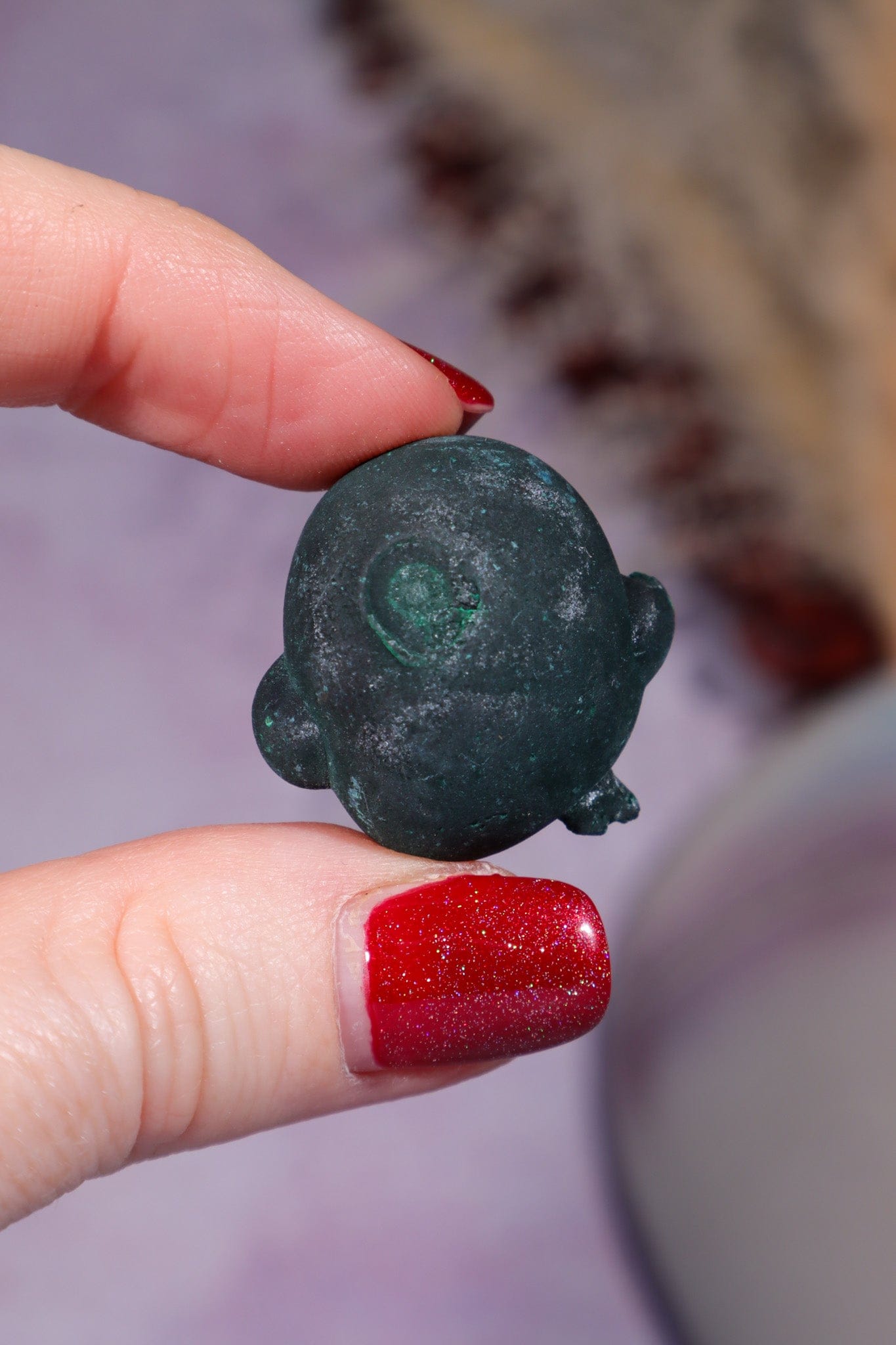 Malachite Stalactite 17gr , Zaire- Congo Minerals Tali & Loz Crystals