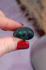 Malachite Stalactite 17gr , Zaire- Congo Minerals Tali & Loz Crystals