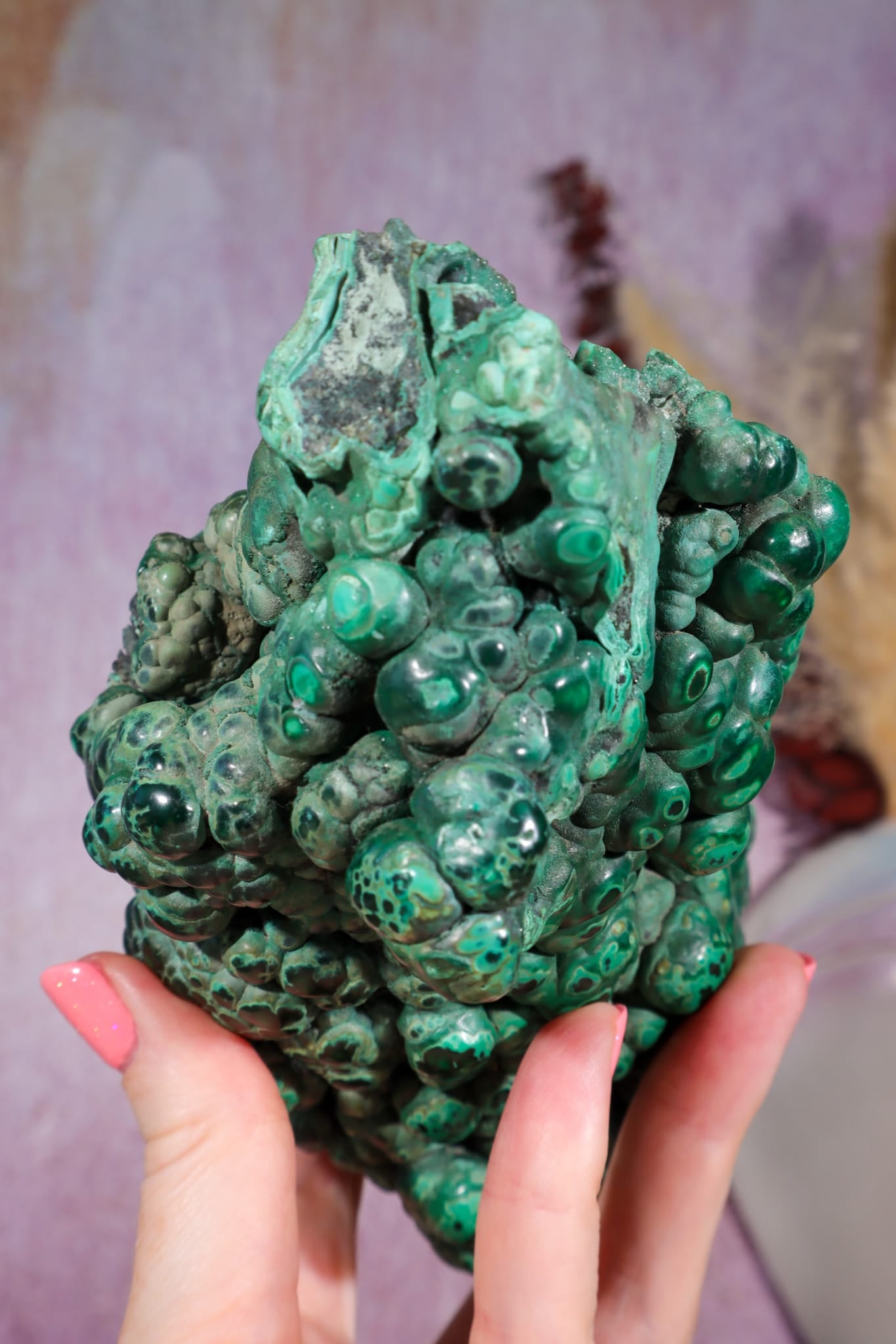 Malachite Stalactite | 18cm | Democratic Republic of Congo Minerals Tali & Loz Crystals