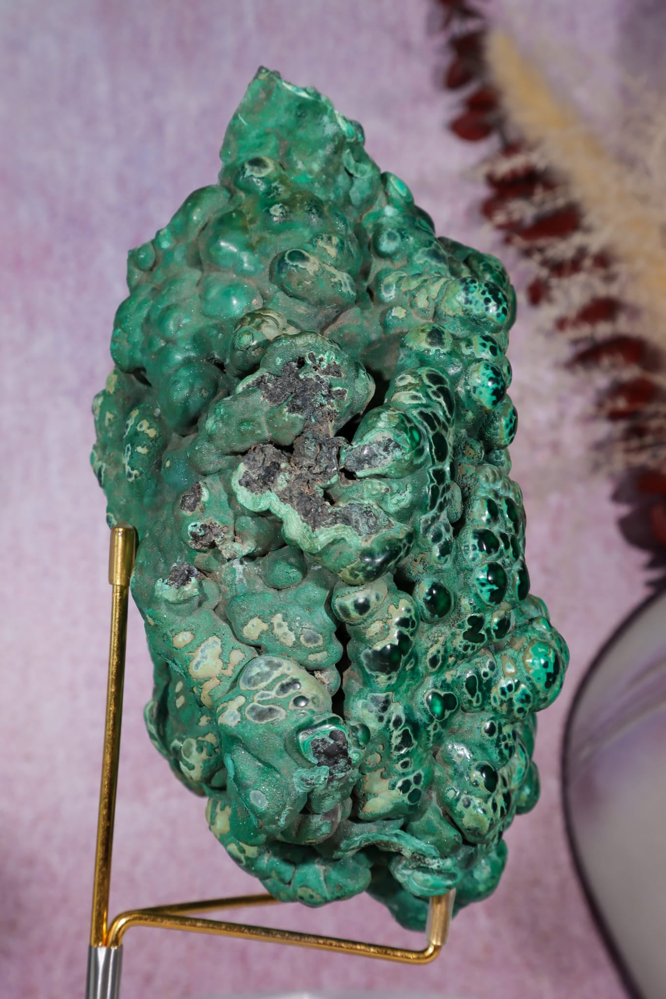 Malachite Stalactite | 18cm | Democratic Republic of Congo Minerals Tali & Loz Crystals