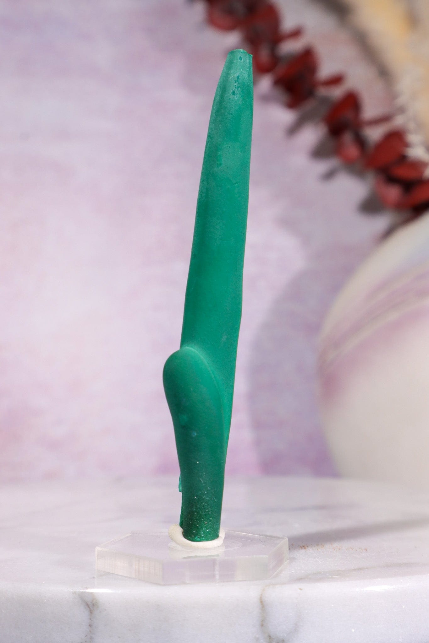 Malachite Stalactite 24gr | Zaire- Congo Minerals Tali & Loz Crystals