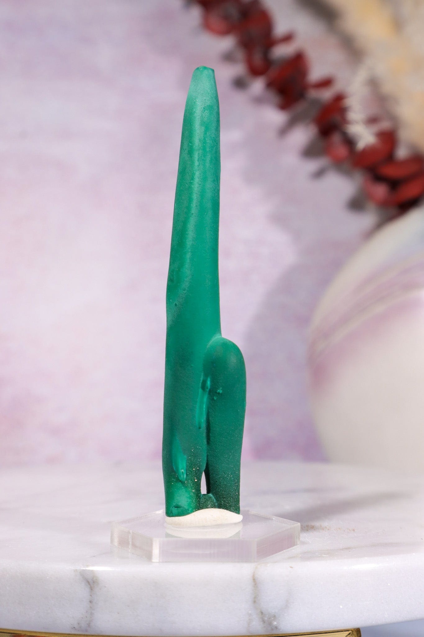 Malachite Stalactite 24gr | Zaire- Congo Minerals Tali & Loz Crystals