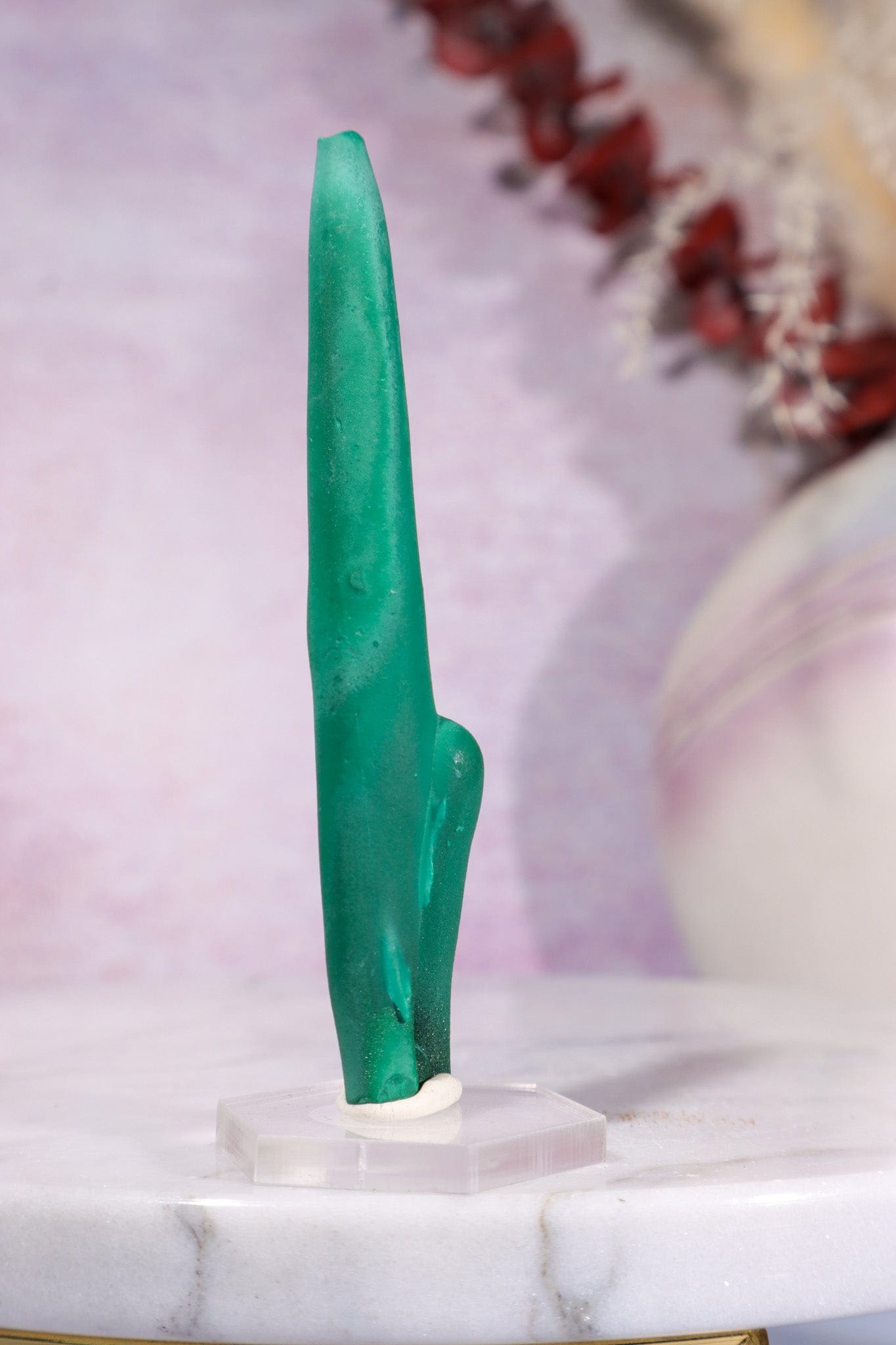 Malachite Stalactite 24gr | Zaire- Congo Minerals Tali & Loz Crystals