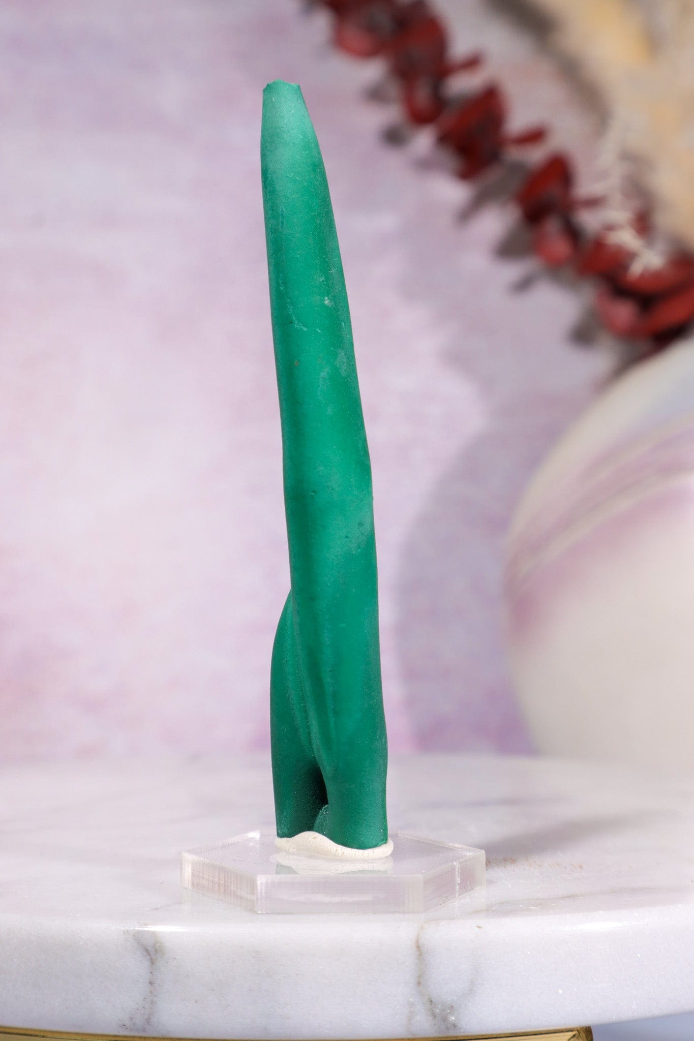 Malachite Stalactite 24gr | Zaire- Congo Minerals Tali & Loz Crystals