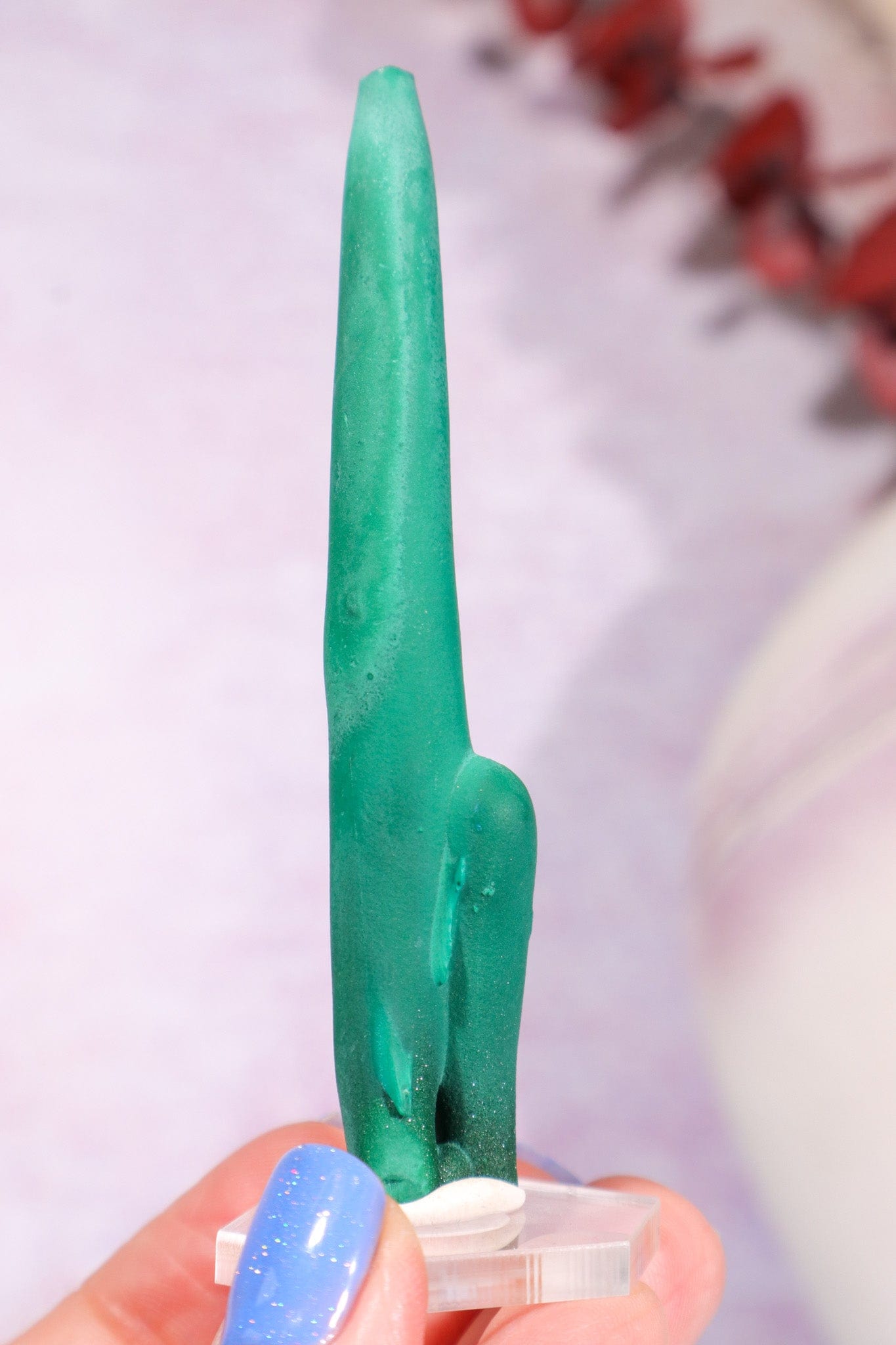 Malachite Stalactite 24gr | Zaire- Congo Minerals Tali & Loz Crystals