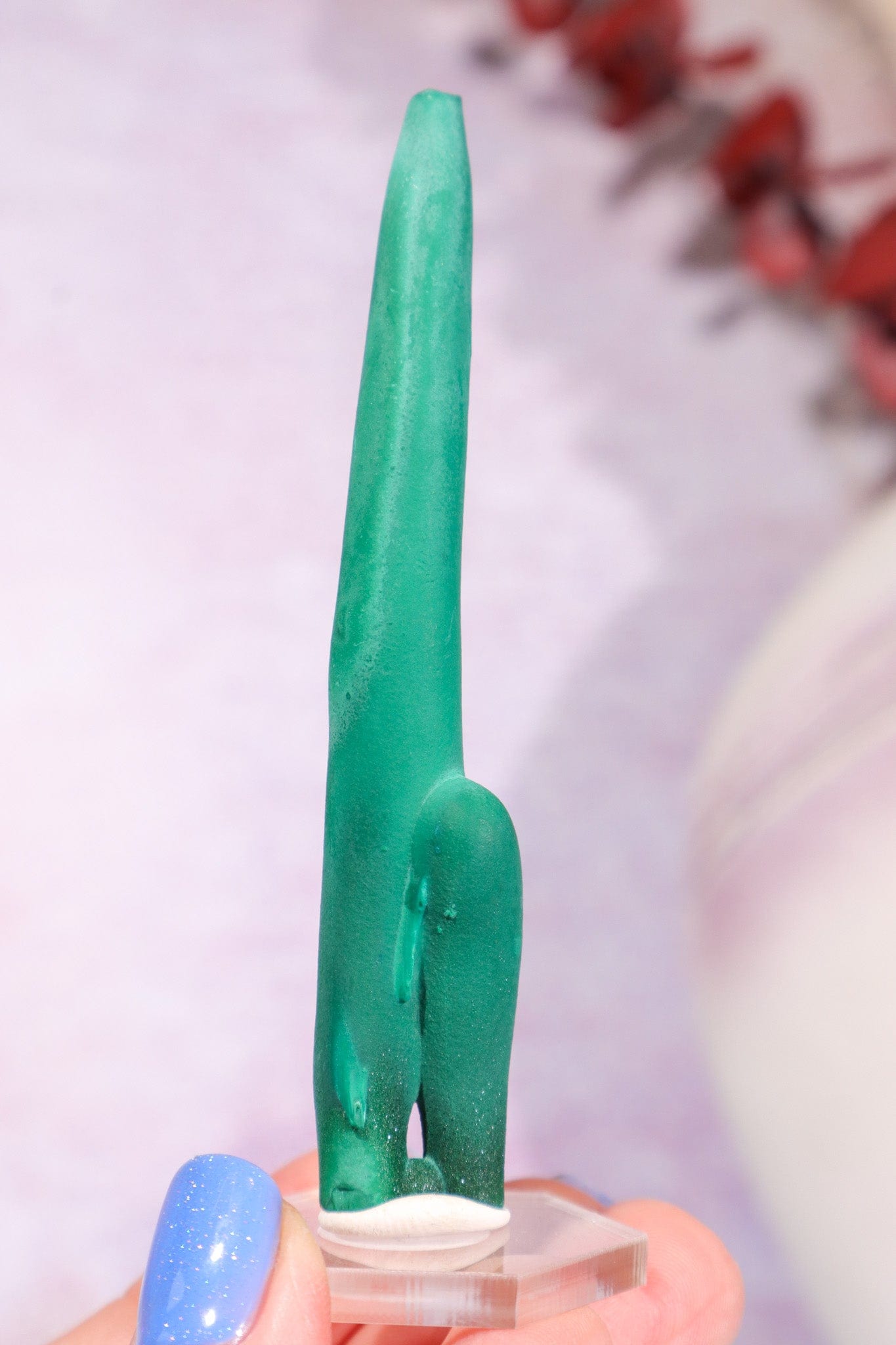 Malachite Stalactite 24gr | Zaire- Congo Minerals Tali & Loz Crystals