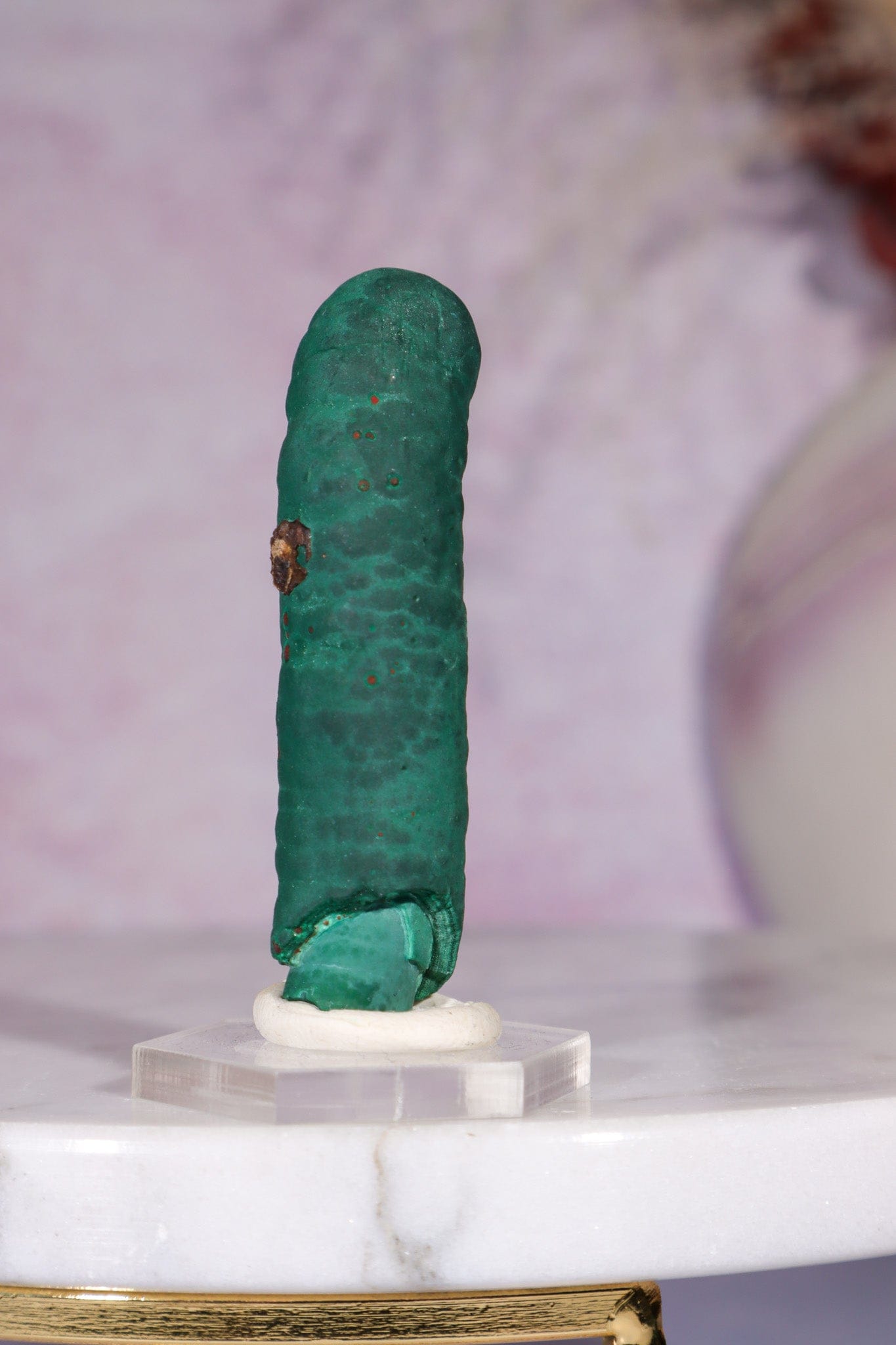 Malachite Stalactite 28gr, Zaire- Congo Minerals Tali & Loz Crystals