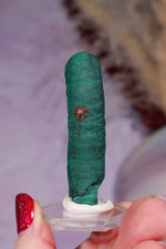 Malachite Stalactite 28gr, Zaire- Congo Minerals Tali & Loz Crystals