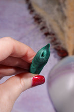 Malachite Stalactite 28gr,  Zaire- Congo Minerals Tali & Loz Crystals