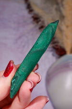 Malachite Stalactite 28gr,  Zaire- Congo Minerals Tali & Loz Crystals