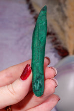 Malachite Stalactite 28gr,  Zaire- Congo Minerals Tali & Loz Crystals