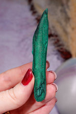 Malachite Stalactite 28gr,  Zaire- Congo Minerals Tali & Loz Crystals