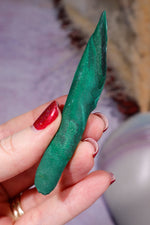 Malachite Stalactite 28gr,  Zaire- Congo Minerals Tali & Loz Crystals