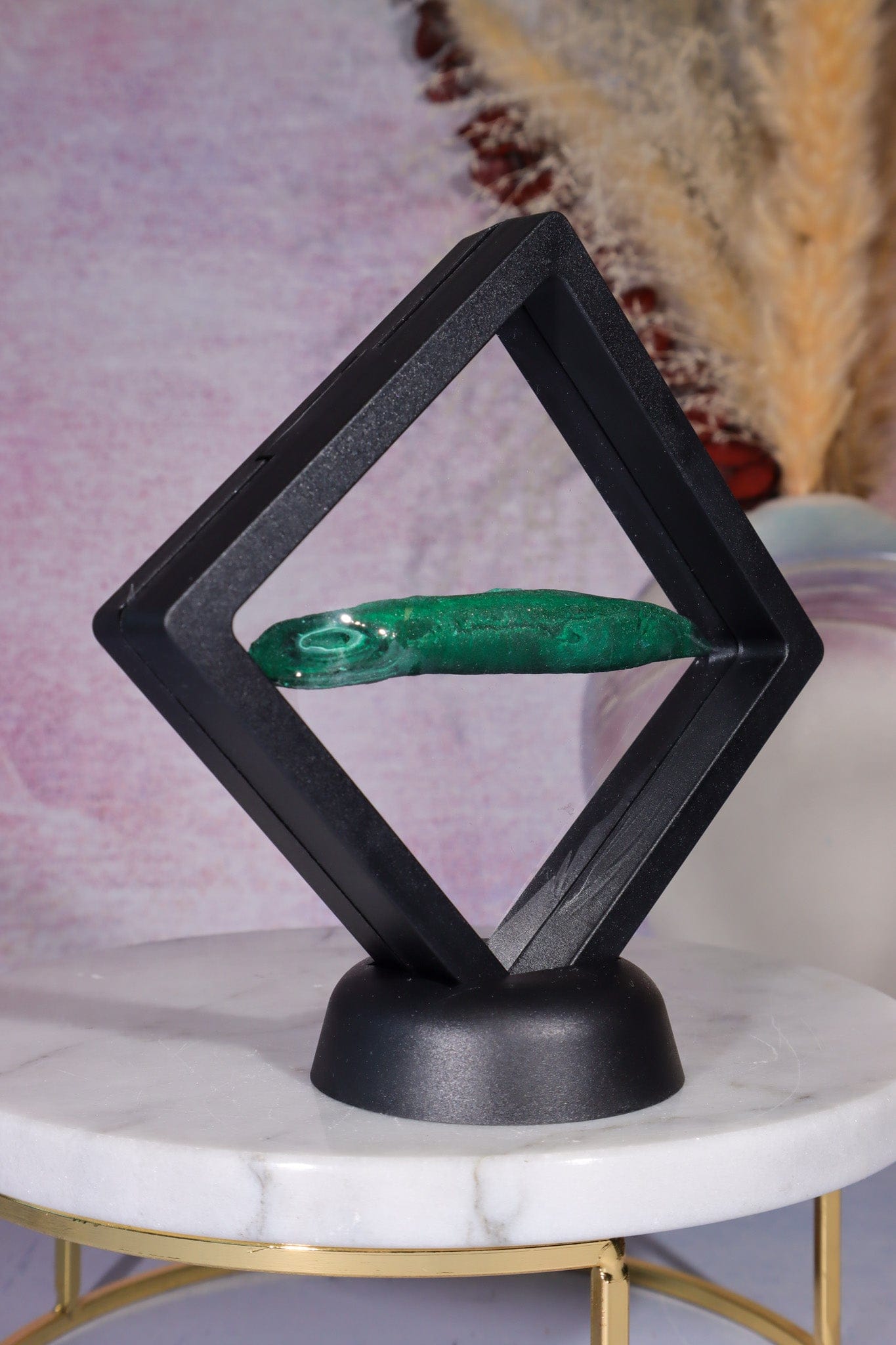 Malachite Stalactite 28gr,  Zaire- Congo Minerals Tali & Loz Crystals