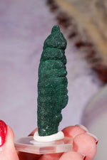 Malachite Stalactite 29gr,  Zaire- Congo Minerals Tali & Loz Crystals