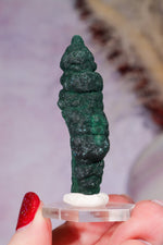 Malachite Stalactite 29gr,  Zaire- Congo Minerals Tali & Loz Crystals