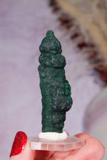 Malachite Stalactite 29gr,  Zaire- Congo Minerals Tali & Loz Crystals