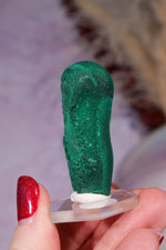 Malachite Stalactite 36gr , Zaire- Congo Minerals Tali & Loz Crystals