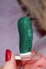 Malachite Stalactite 36gr , Zaire- Congo Minerals Tali & Loz Crystals