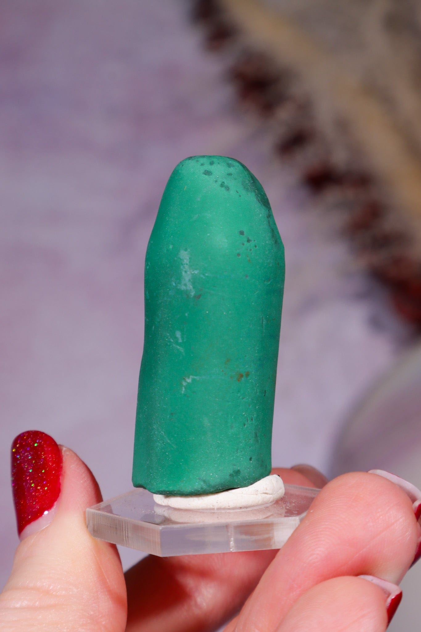 Malachite Stalactite 40gr , Zaire- Congo Minerals Tali & Loz Crystals