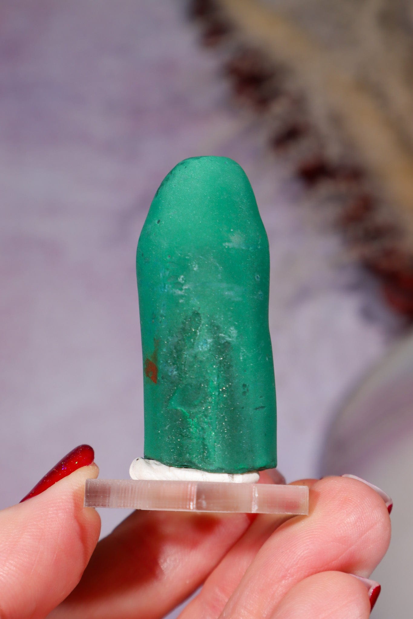 Malachite Stalactite 40gr , Zaire- Congo Minerals Tali & Loz Crystals