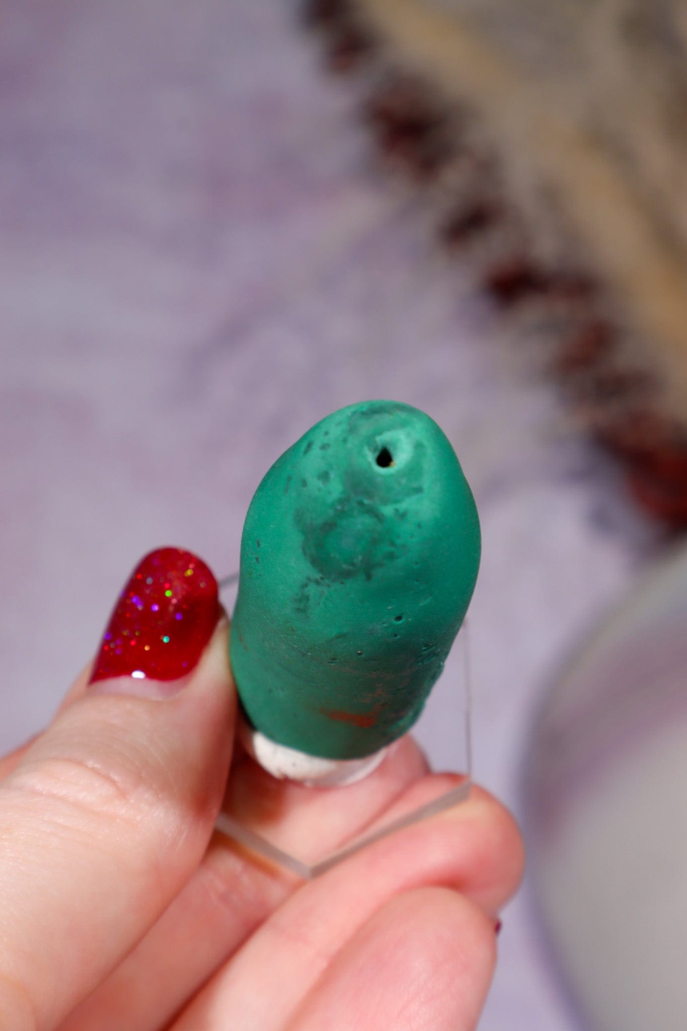 Malachite Stalactite 40gr , Zaire- Congo Minerals Tali & Loz Crystals