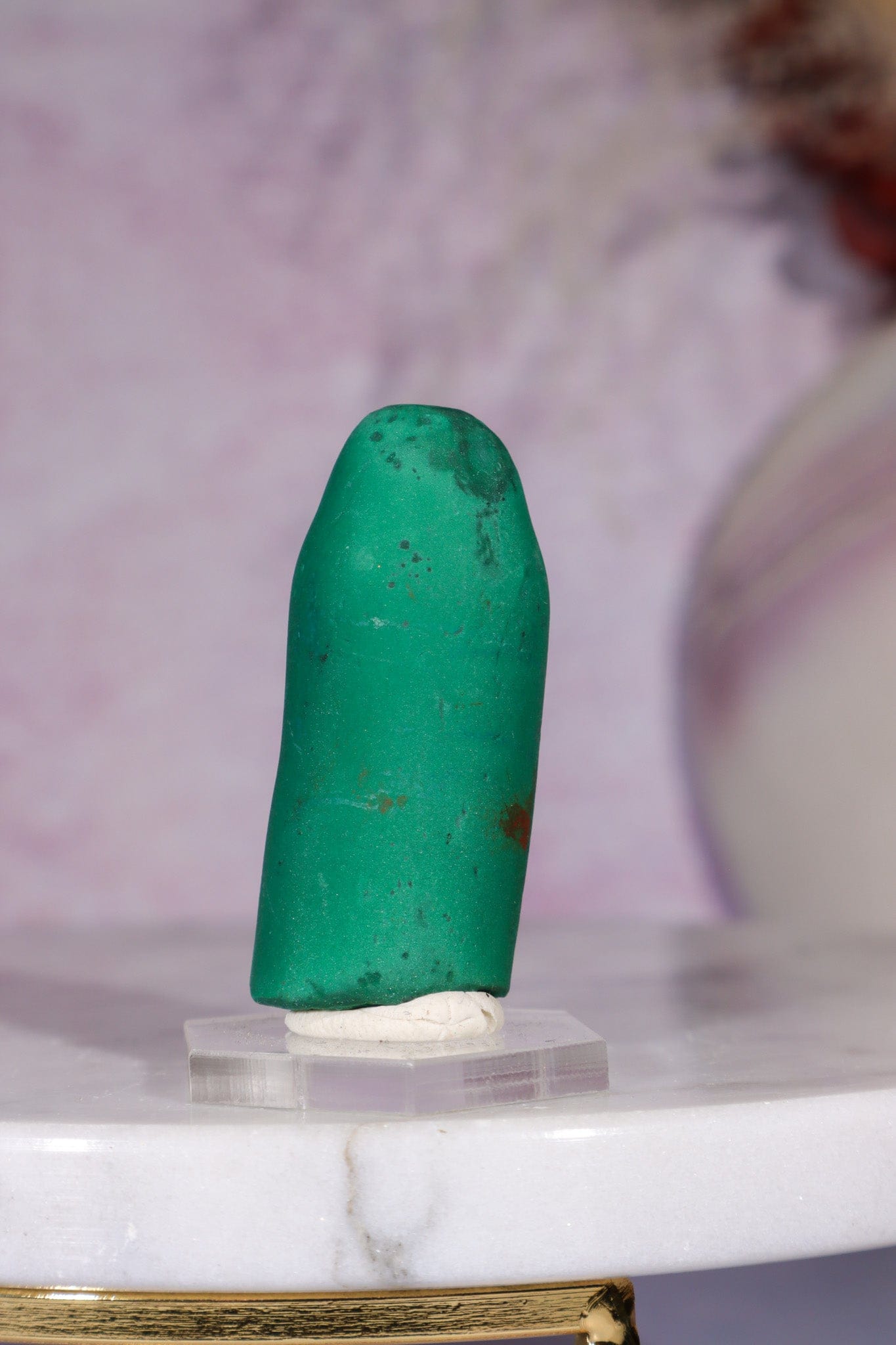 Malachite Stalactite 40gr , Zaire- Congo Minerals Tali & Loz Crystals