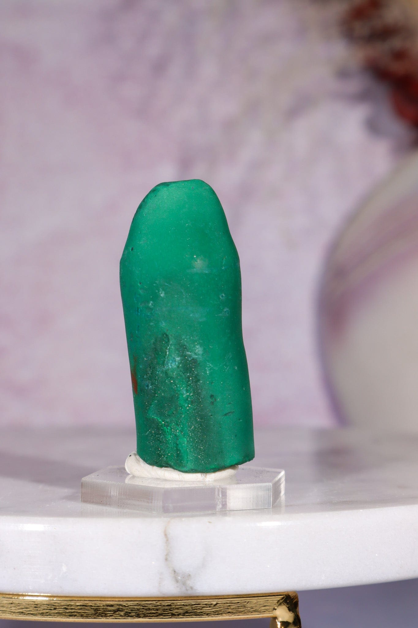 Malachite Stalactite 40gr , Zaire- Congo Minerals Tali & Loz Crystals