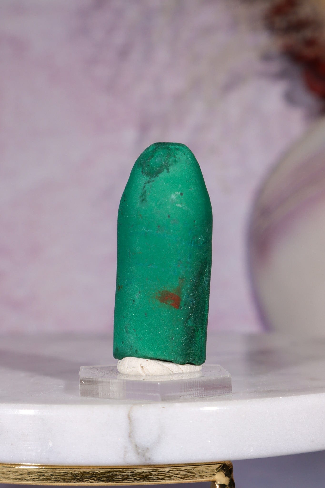 Malachite Stalactite 40gr , Zaire- Congo Minerals Tali & Loz Crystals