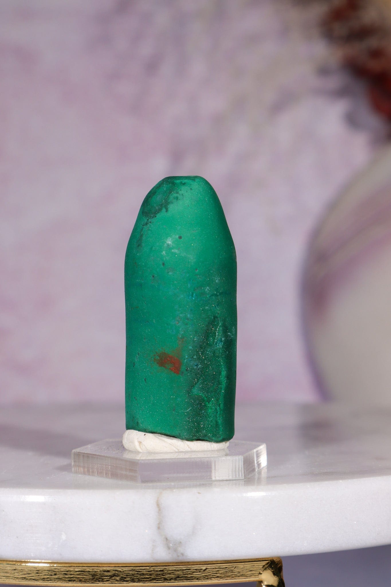 Malachite Stalactite 40gr , Zaire- Congo Minerals Tali & Loz Crystals