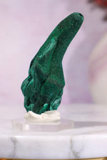 Malachite Stalactite 41gr | Zaire- Congo Minerals Tali & Loz Crystals