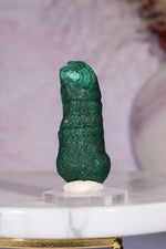 Malachite Stalactite 42gr,  Zaire- Congo Minerals Tali & Loz Crystals