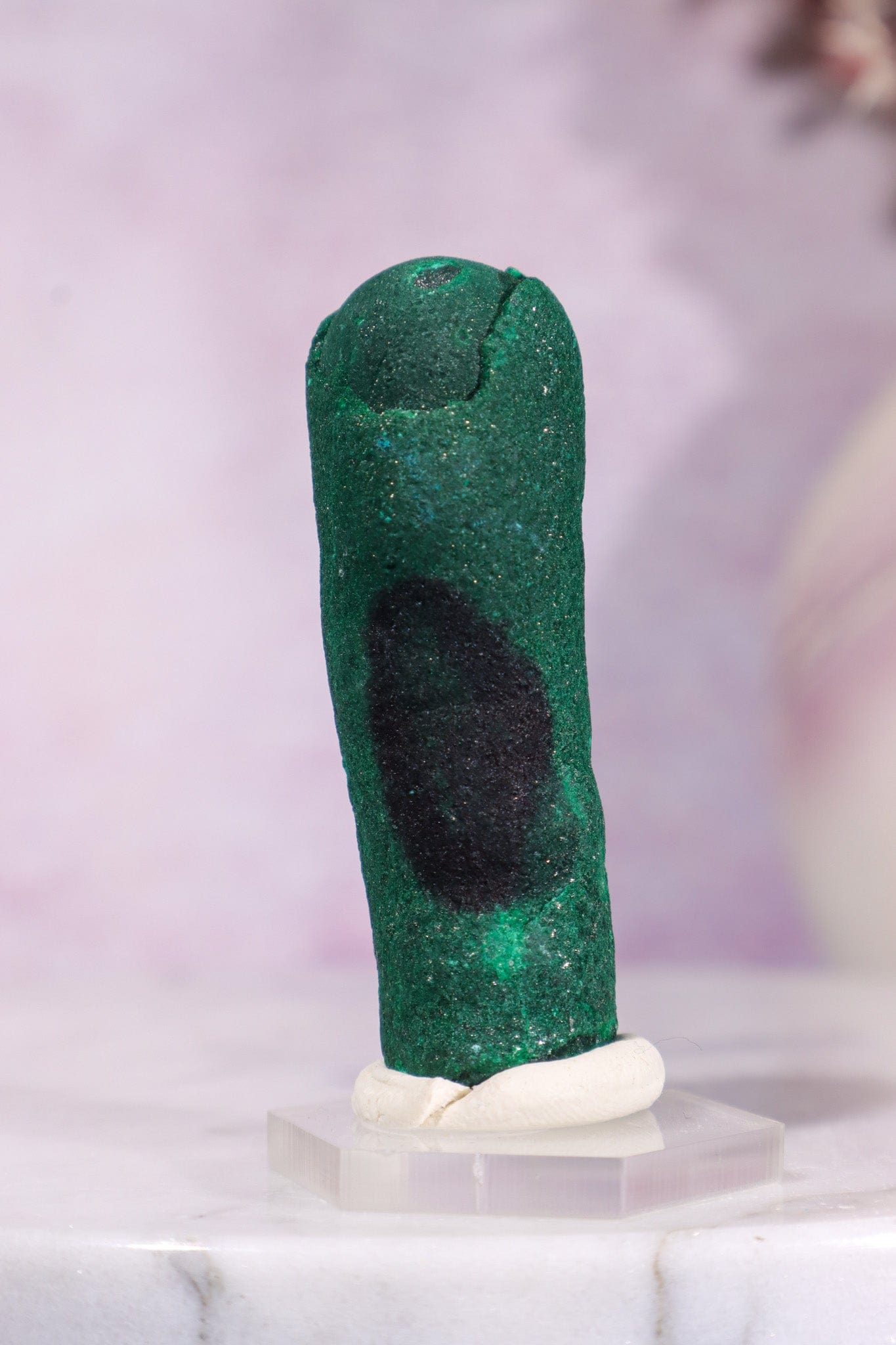 Malachite Stalactite 46gr | Zaire- Congo Minerals Tali & Loz Crystals