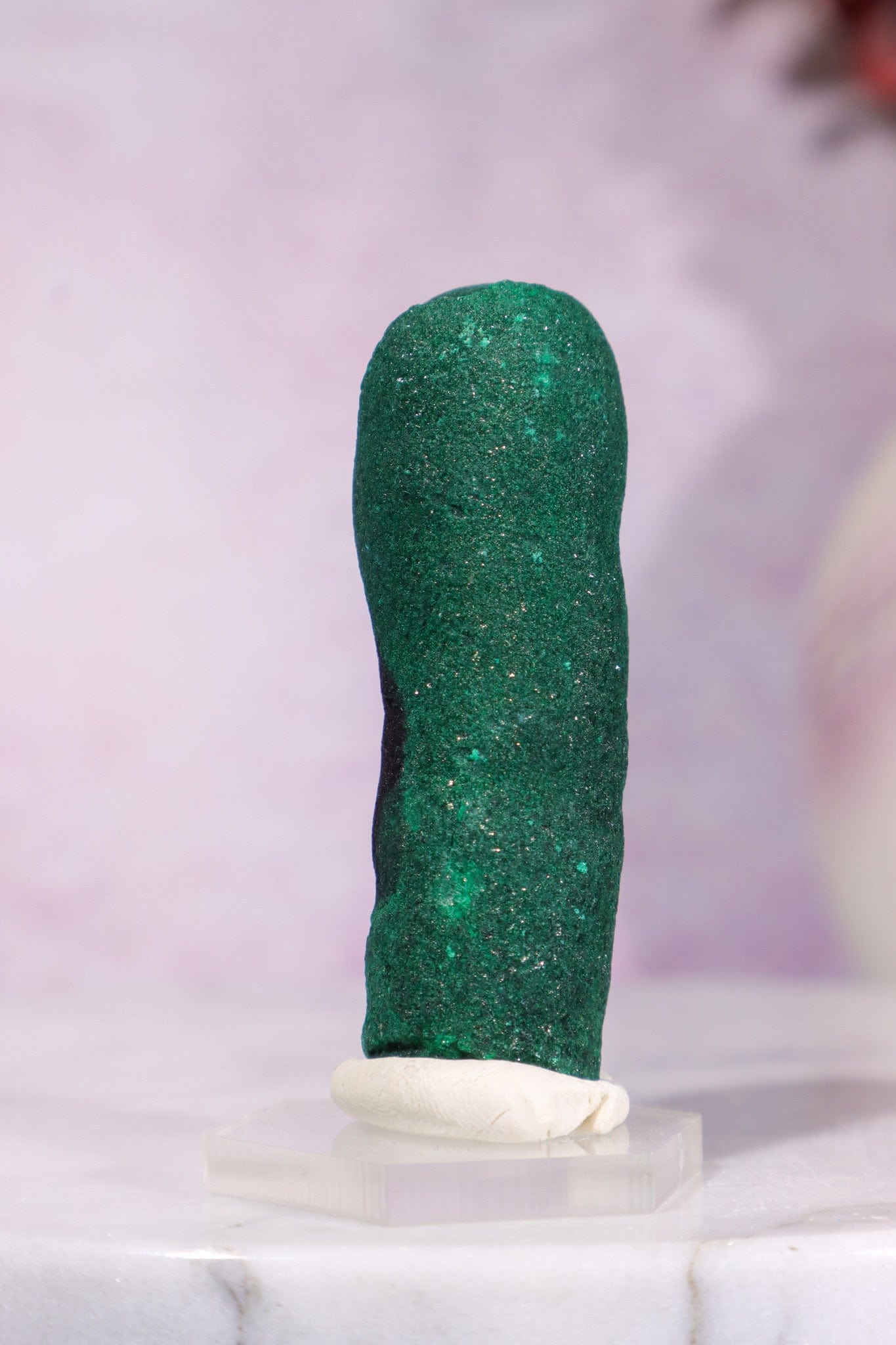 Malachite Stalactite 46gr | Zaire- Congo Minerals Tali & Loz Crystals