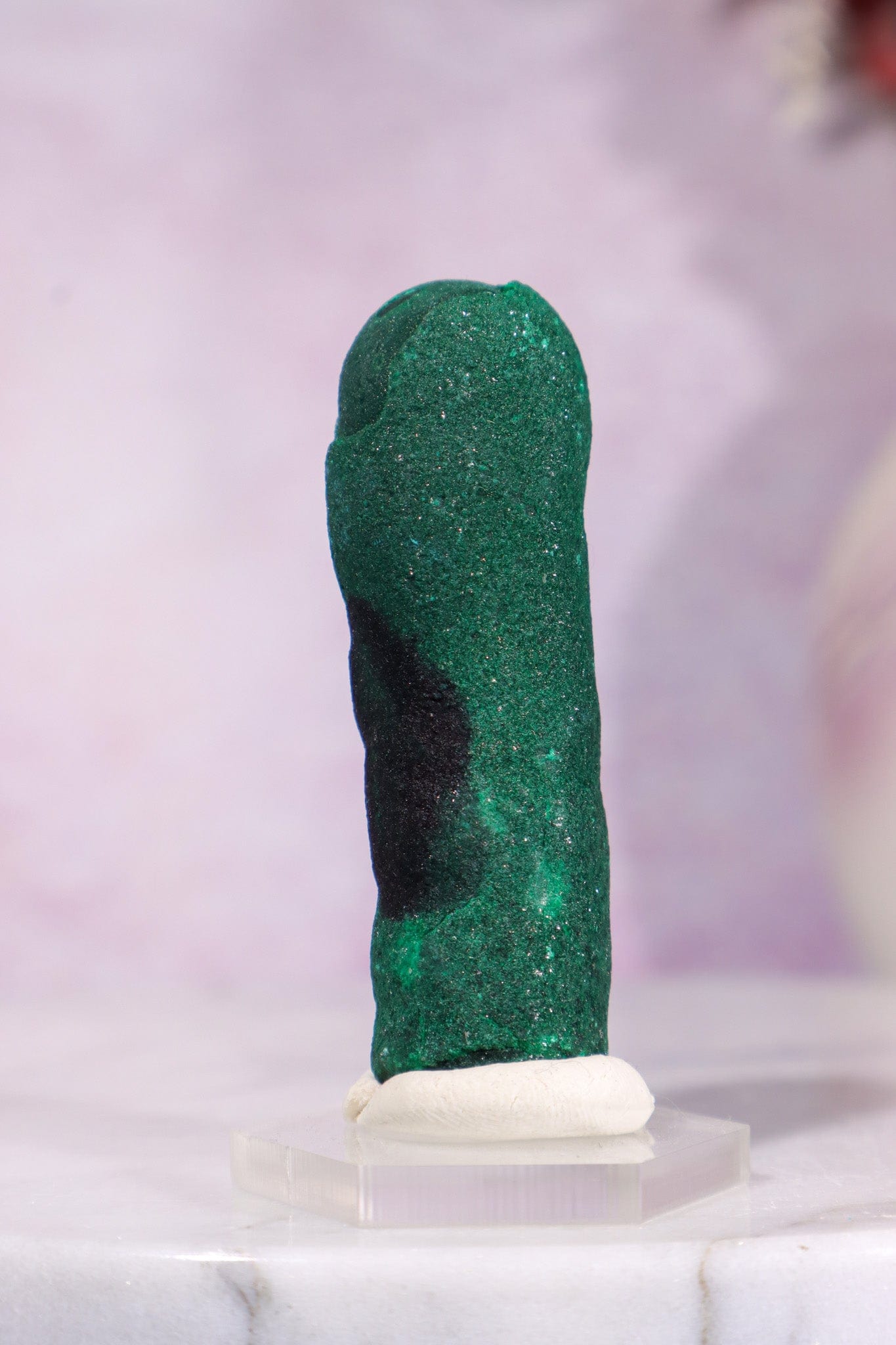 Malachite Stalactite 46gr | Zaire- Congo Minerals Tali & Loz Crystals