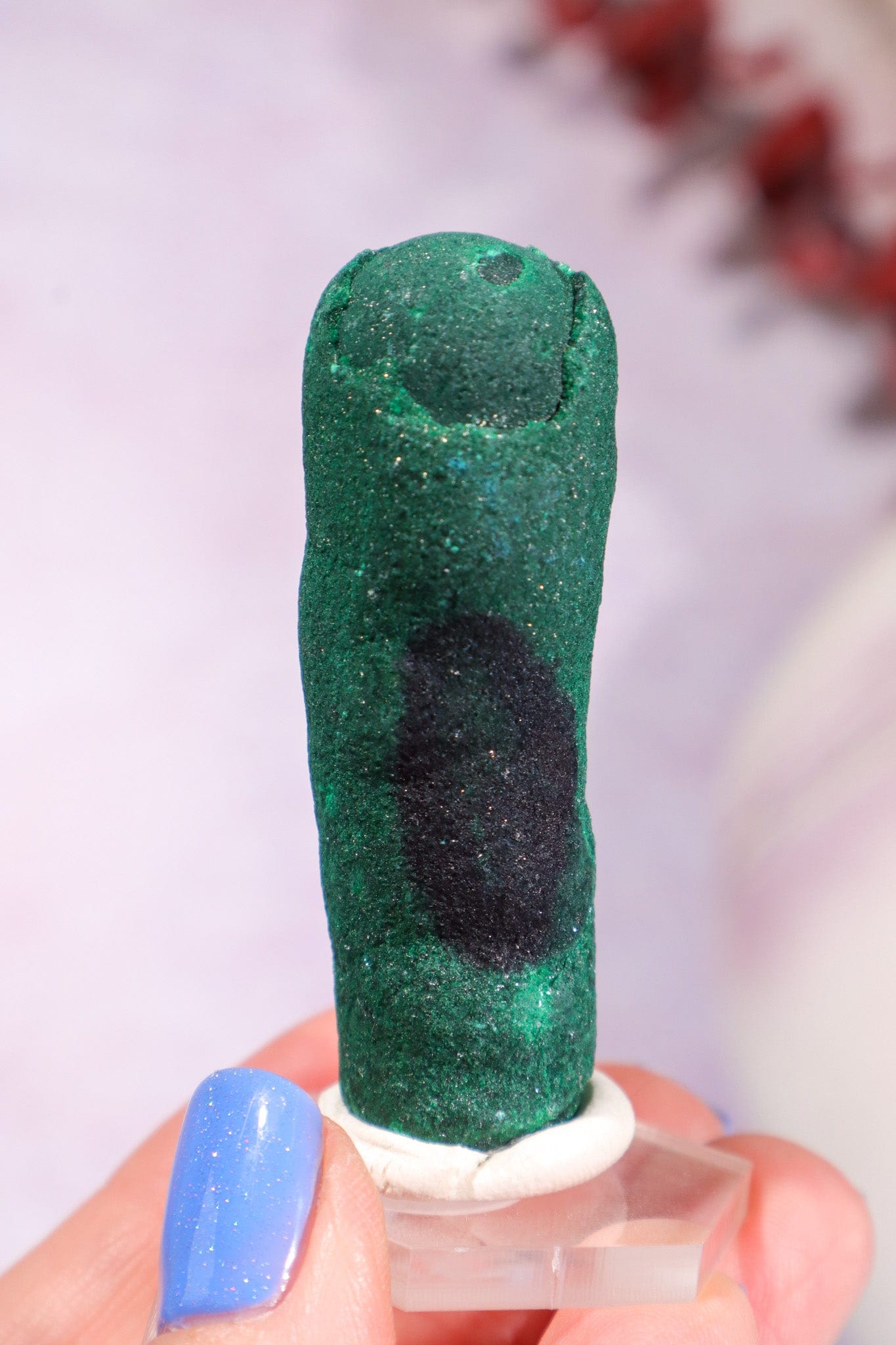 Malachite Stalactite 46gr | Zaire- Congo Minerals Tali & Loz Crystals